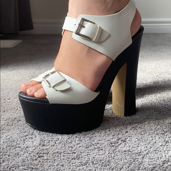 Shellys London Black Mussota Heels - Picture 10 of 13